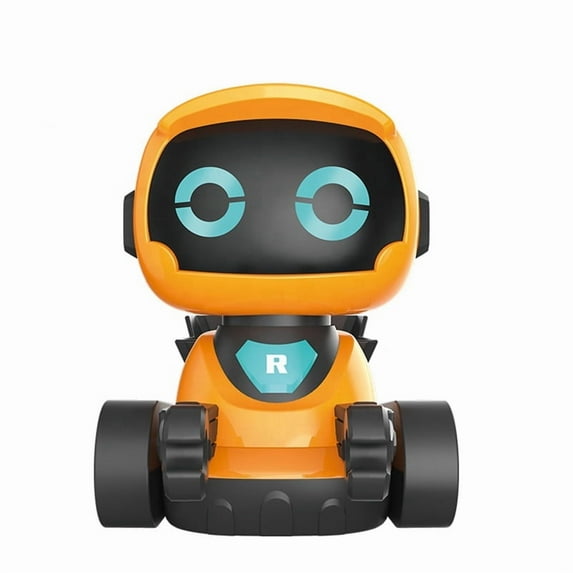Smart Remote Control Robot, Funtogether Toys Explorer Bot with Line Following Mode, Lights & Sounds - Orange