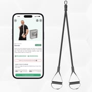 Smart Fitness Resistance Band with Performance Tracking Sensors, Upper & Lower Body Workouts, Portable Home Gym Equipment, Access On-Demand Classes