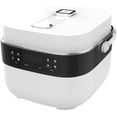 thumbnail image 1 of Smart Rice Cooker, 6-Cup Uncooked Capacity, Fuzzy Logic, Stainless Steel Ceramic-Coated Inner Pot, Keep Warm Function, White, 1 of 5