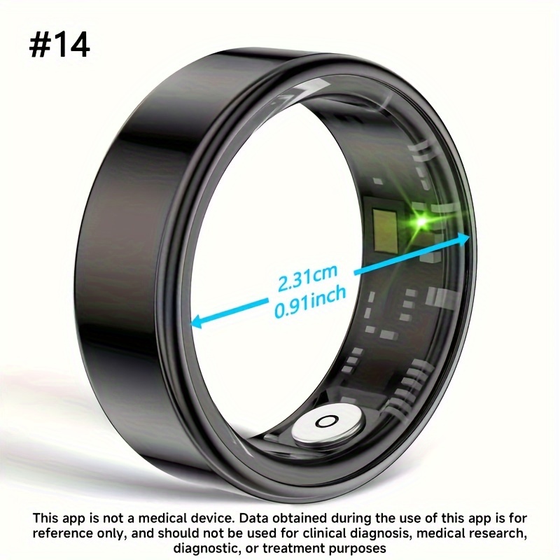 Smart Ring - Activity Tracker, Sleep & Stress Analysis, 20+ Workout ...
