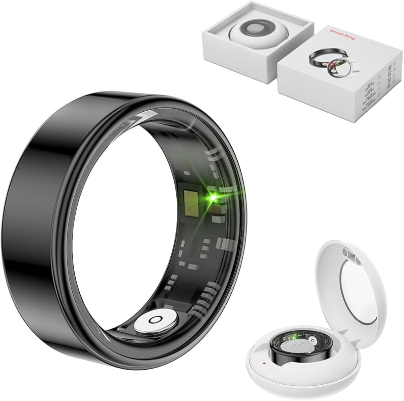 Smart Ring Health Tracker Men Smart Ring Health Rings for Women & Men Long Lasting Batteries