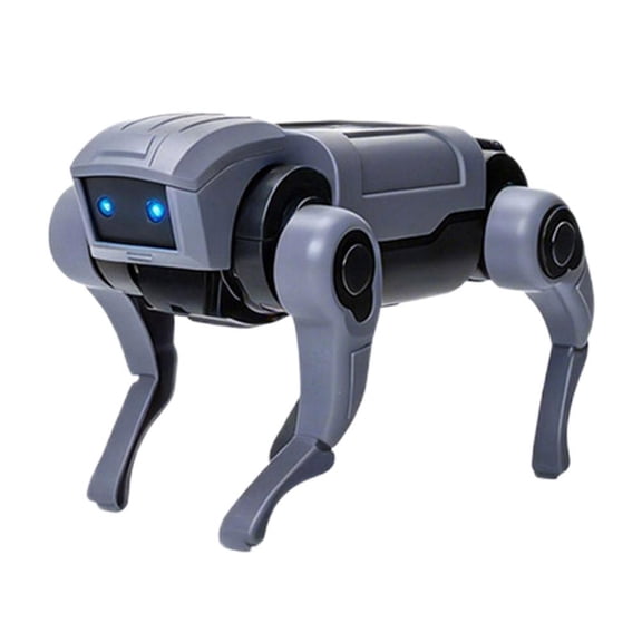 Smart Robot Dog, Stunt Robot Dog RC Toys for All Ages, Lifelike Actions, Programmable Play, 25m Range, Durable & Safe Gift - Gray