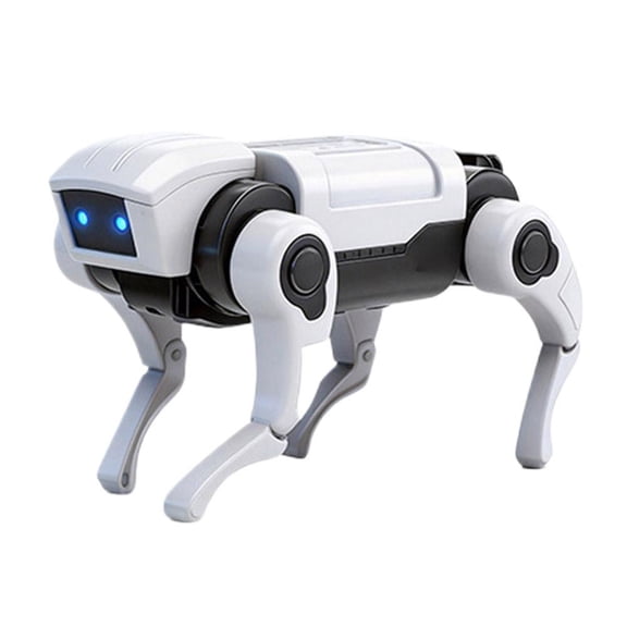 Smart Robot Dog, Stunt Robot Dog RC Toys for All Ages, Lifelike Actions, Programmable Play, 25m Range, Durable & Safe Gift - White
