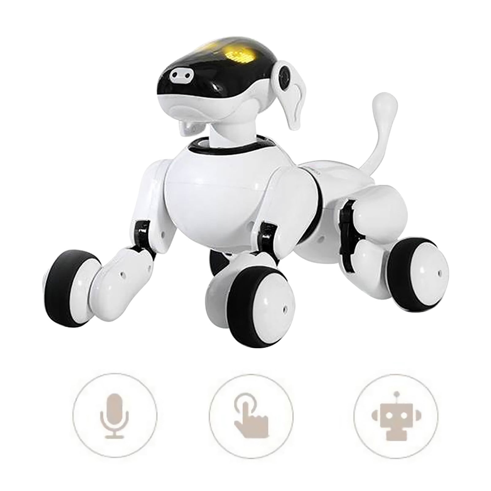 Smart Robot Dog Toy, Led Rechargeable Touch Voice Control Interactive Walking Dancing Ai Robot