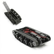 Smart Robot Tank Car Chassis Kit Rubber Track Crawler For 130 Motor