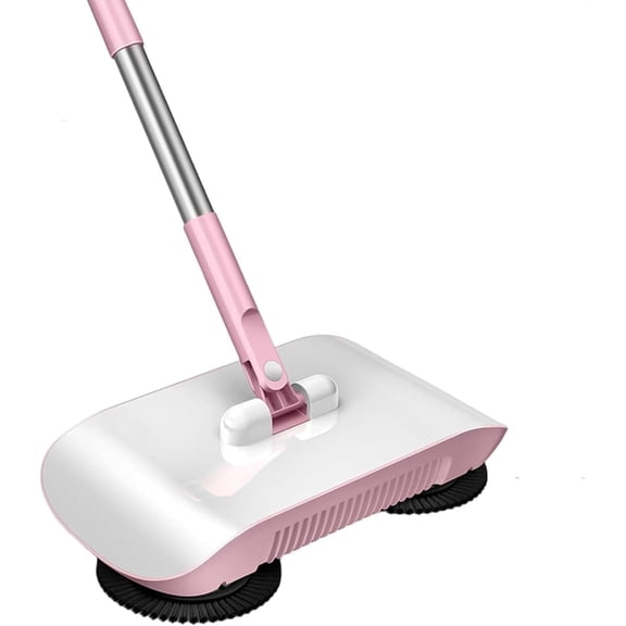 Smart Robot Vacuum Cleaner, 2026 New 3 in 1 Hand Push Hard Floor Sweeper with Detachable Bin & 180° Swivel Head, Dry Wet Use, for Home Kitchen Office,Pink