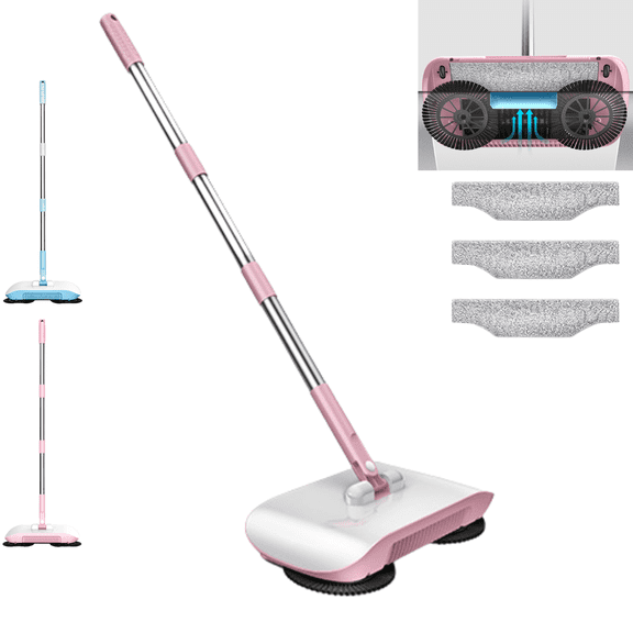 Smart Robot Vacuum Cleaner Mop & Broom, 2-in-1 Manual Push Sweeper and Broom, For Home Kitchen Office
