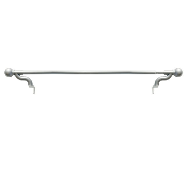 Smart Rods Adjustable Tension Single Curtain Rod, 48