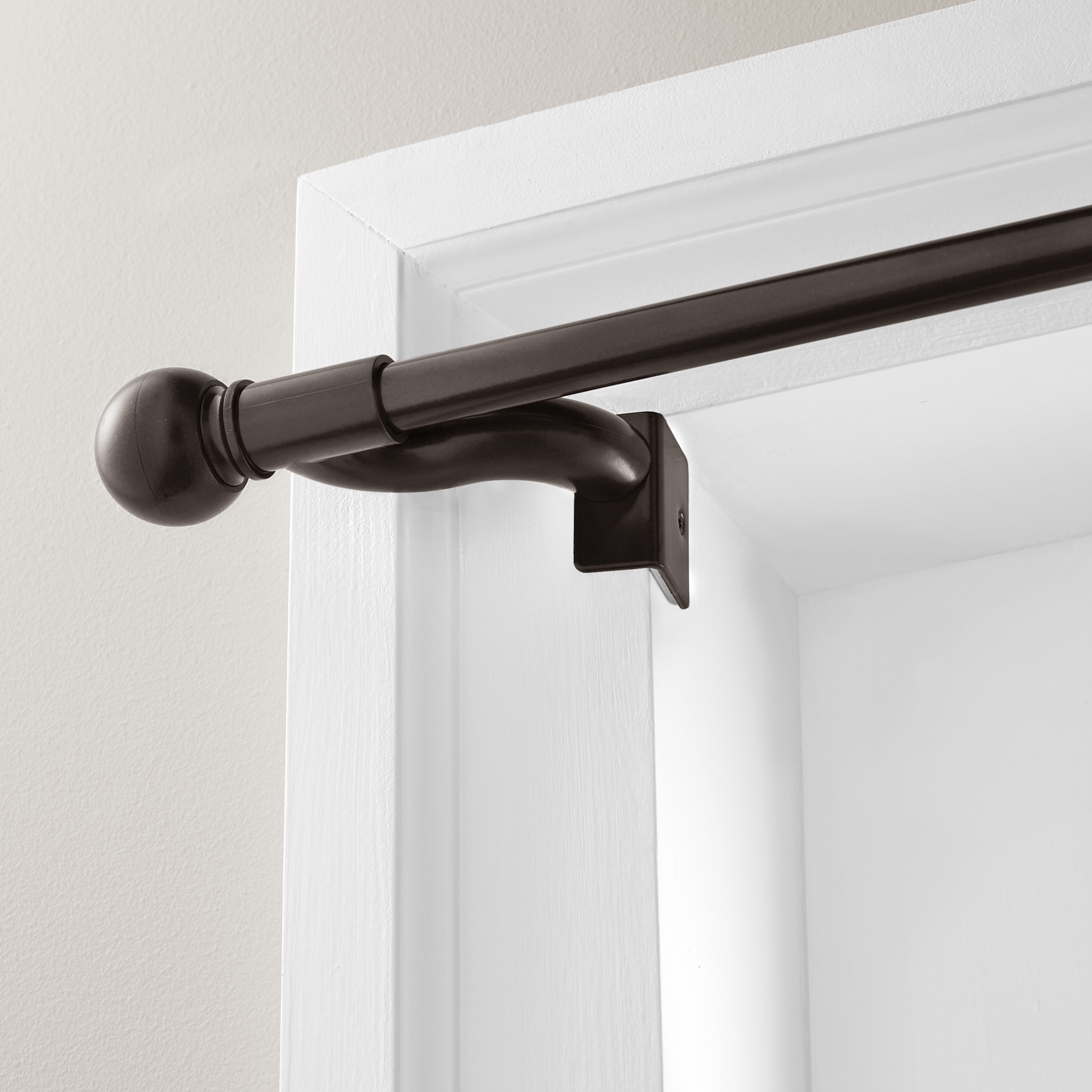 Smart Rods Twist & Shout Tension, Single Curtain Rod, 28"-48", Oil Rubbed Bronze - image 1 of 11