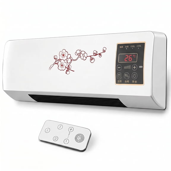 Smart Room AC Unit with Remote Control & 24H Timer, Whisper-Quiet Ductless Air Conditioner for Bedroom, Garage, and RV, Covers Up to 450 Sq. Ft.