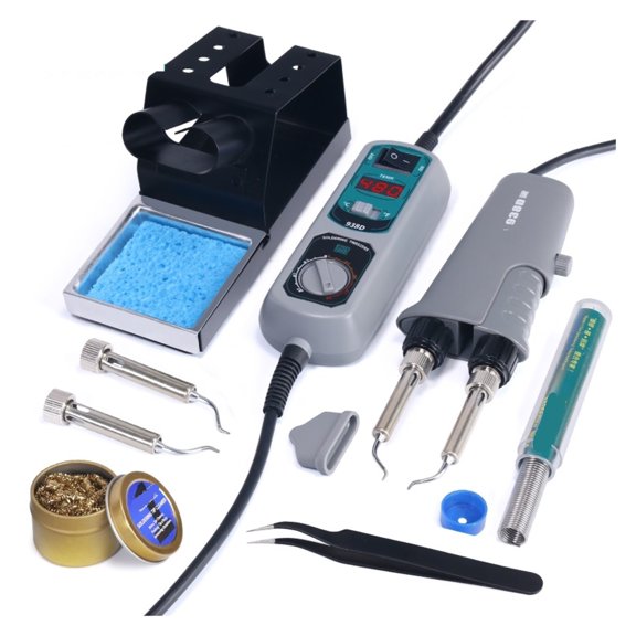 Smart SMD Desoldering Tweezers Station 938D, Constant Temperature Repair Kit with Digital Display