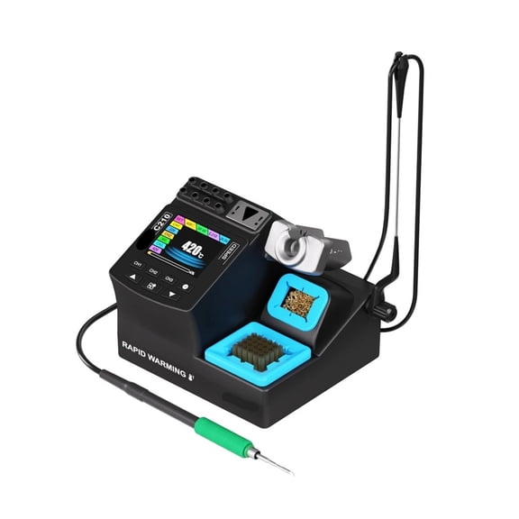 Smart SMD Soldering Station 200W, IPS Digital Display Precision Iron Kit Compatible with C115 C210 ,Repair Gear