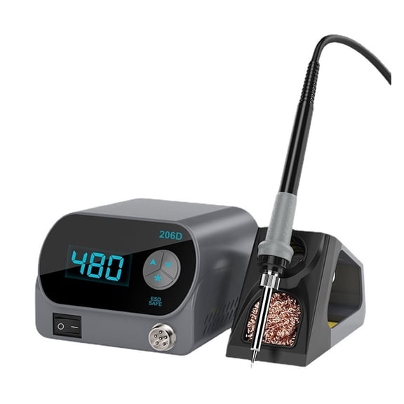 Smart SMD Soldering Station 206D, 80W Internal Heating Intelligent Iron Kit with Digital LCD Display ,Repair Gear