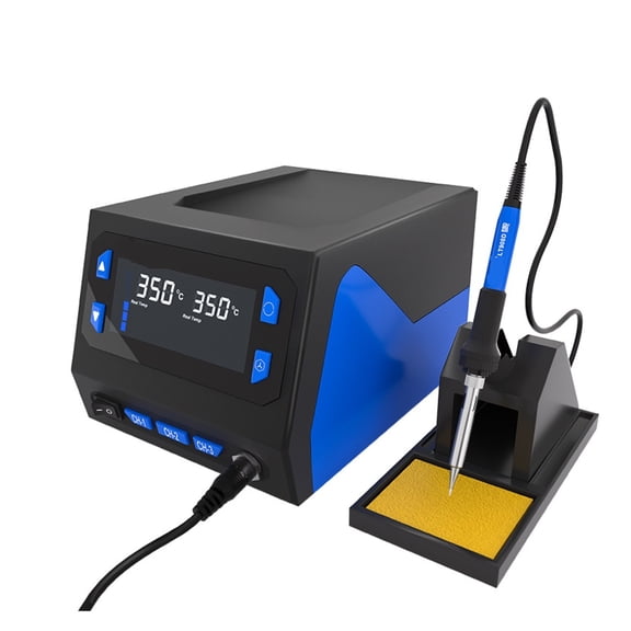 Smart SMD Soldering Station 989D, 70W Constant Temperature Iron Kit with Large Digital LCD Display ,Repair Gear