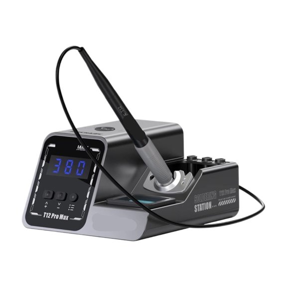 Smart SMD Soldering Station T12 Pro Max, 140-450C High-Power Rework Kit with Precision T12 Handle ,Repair Gear
