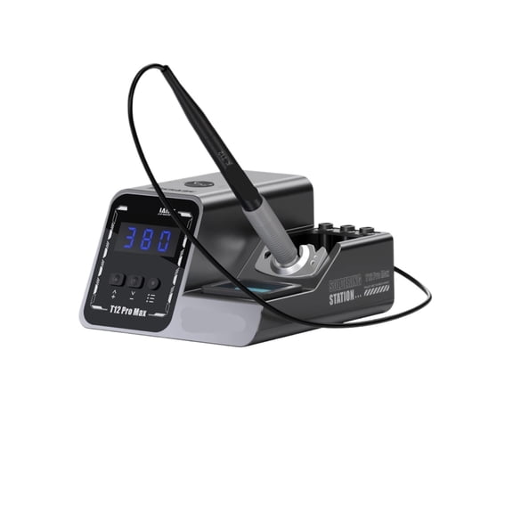 Smart SMD Soldering Station T12 Pro Max, 140-450C High-Power Rework Kit with Precision T12 Handle