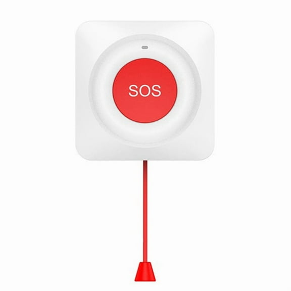 Smart SOS Button Wireless Caregiver Pager Alert Transmitter Emergency Call Button for Kid Elderly Patient WiFi,1 x SOS siren
