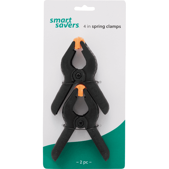 Smart Savers 4 In. Spring Clamp Set - Pack of 2 Residential Use, Standard Application