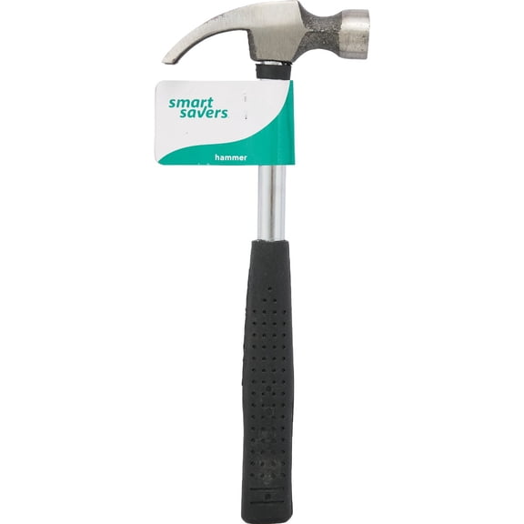 Smart Savers 8 Oz. Smooth-Face Curved Claw Hammer with Steel Handle Pack of 12