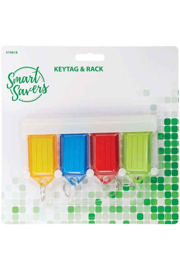 Smart Savers Keytag Rack (4-Key) FK071 Pack of 12