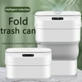 Smart Scalable Trash Can With bedroom trash can Automatic Lid, 8L/17.5L ...