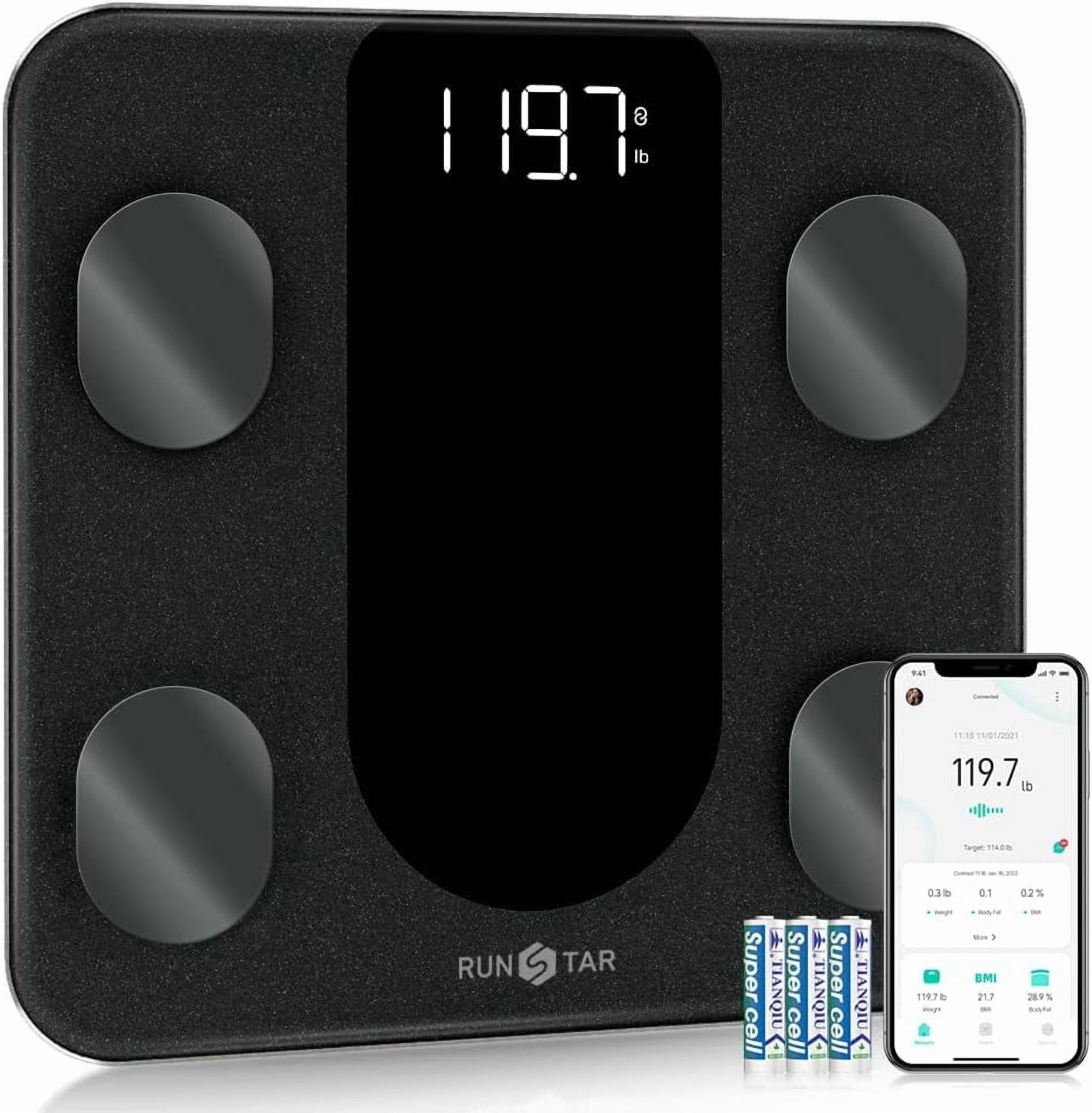 Smart Scale for Body Weight, Digital Bathroom Scale BMI Weighing Body ...