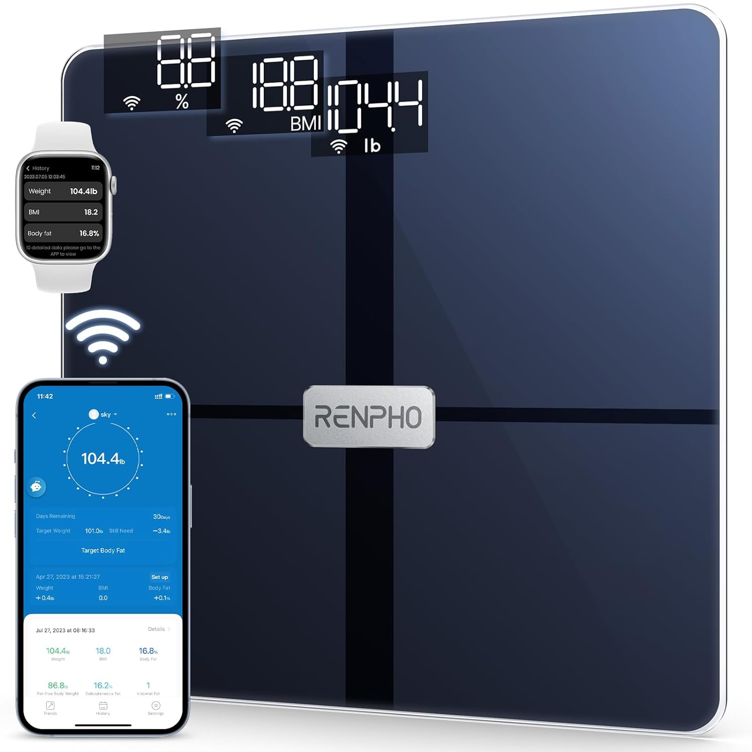 Smart Scale for Body Weight, FSA HSA Store Eligible Bluetooth WiFi Body