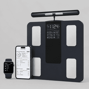 Smart Scale for Body Weight: Full Body Composition Analyzer, 50+ Metrics | 8-Electrode Digital Bathroom Scale for Weight Fat BMI Muscle Mass Bluetooth, Highly Accurate Weighing Machine 400lb