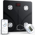 thumbnail image 1 of Smart Scale and Tape Measure, Digital Bluetooth Scale with Tape Measure for Body Measuring, Weight Loss, Muscle Gain, Gift, 400lbs, Inches/cm, 1 of 16