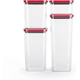 thumbnail image 1 of Smart Seal Airtight Food Storage Container, 4 Piece Set, Modular, Stackable, Nestable, Organizable, BPA free by Neoflam, 1 of 10