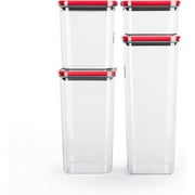 Smart Seal Airtight Food Storage Container, 4 Piece Set, Modular, Stackable, Nestable, Organizable, BPA free by Neoflam