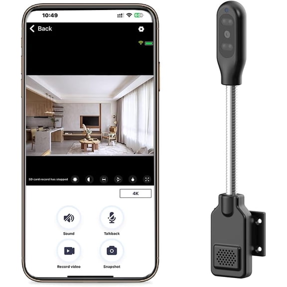 Smart Security Camera, Mini Hidden Camera, Compact Indoor Plug-in Nanny Cam, Support 5GHz & 2.4GHz Dual-Band WiFi,1920x1080 FHD Video, IR Night Vision,Motion Detection,Two-Way Audio,Pet/Nanny Monitor