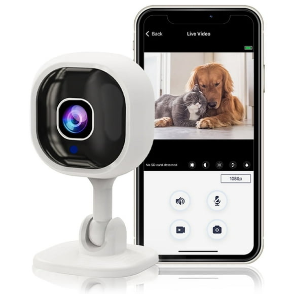 Smart Security Camera for Baby monitor, 1080p HD Indoor Camera for Home Security with Motion Detection, Two-Way Audio, Night Vision