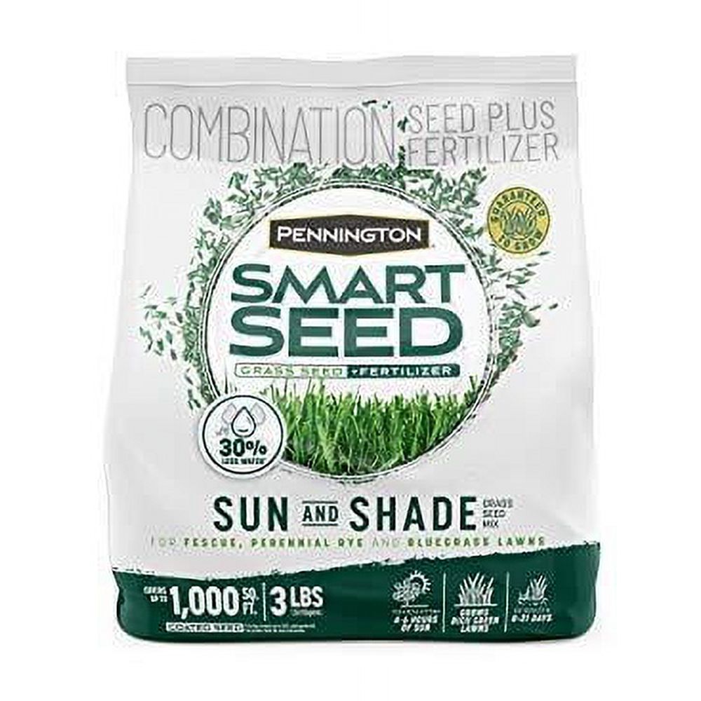 Smart Seed Sun and Shade Grass Mix 3 Lb