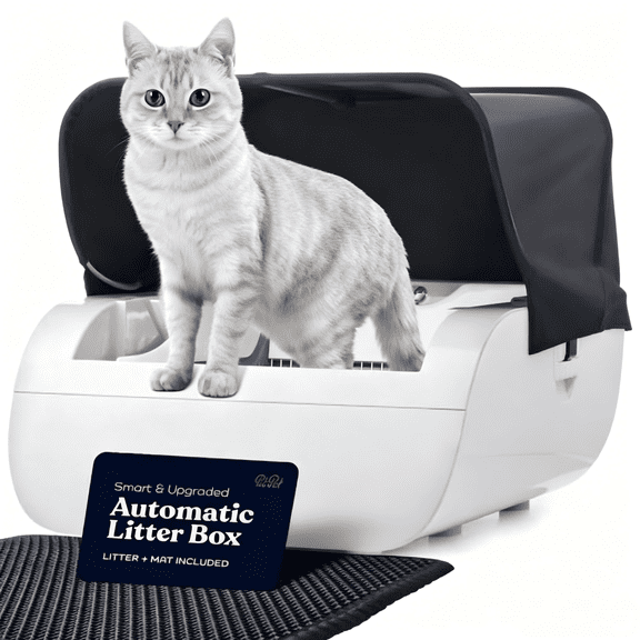 Ardescere Smart Self-Cleaning Cat Litter Box - Wide Opening for All Cat Sizes, Tuya App Control (2.4G/5G WiFi)
