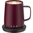thumbnail image 1 of Smart Self Heating Coffee Mug,14oz Temperature Control Coffee Mug,Hot up to 150°F,Rechargeable Heated Coffee Mug,Up to 6H Battery Life,Coffee Cup Warmer,Great Gift for Coffee Lovers,Dad,Mom (Claret), 1 of 16