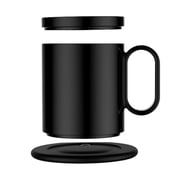 Smart Self Heating Coffee Mug,14oz Temperature Control Coffee Mug,Hot up to 150 F,Rechargeable Heated Coffee Mug,Up to 6H Battery Life,Coffee Cup Warmer,Great Gift for Coffee LoversBlack