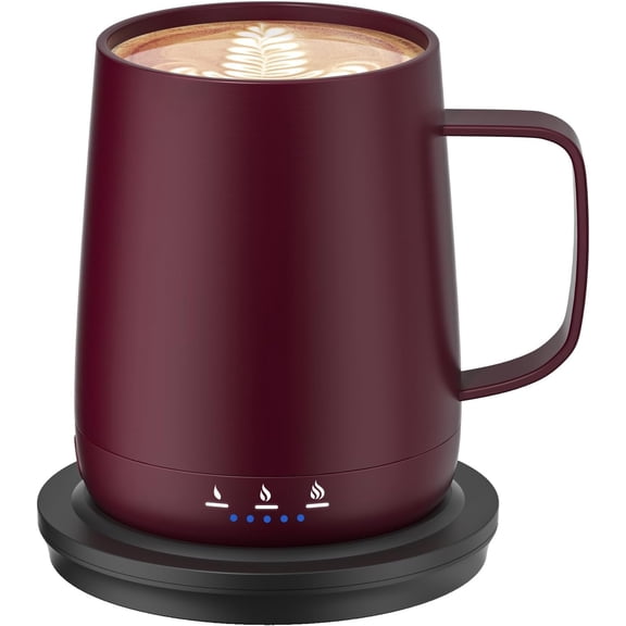 Smart Self Heating Coffee Mug,14oz Temperature Control Coffee Mug,Hot up to 150 ° F,Rechargeable Heated Coffee Mug,Up to 6H Battery Life,Coffee Cup Warmer