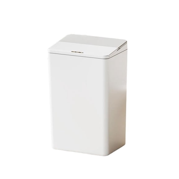 Smart Sensing Trash Can,Infrared & Kick Dual Induction,Fold Lid,Auto LED Night Light
