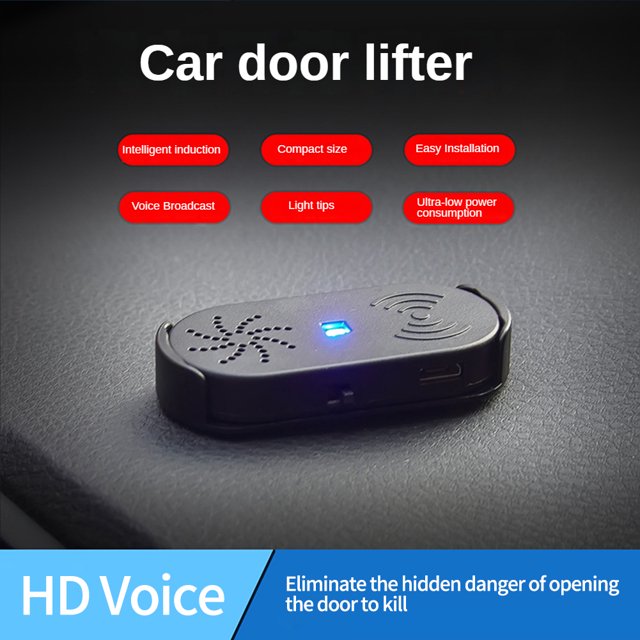 Smart Sensor Alarm Car Door Opening AntiCollision Device Voice Notifications