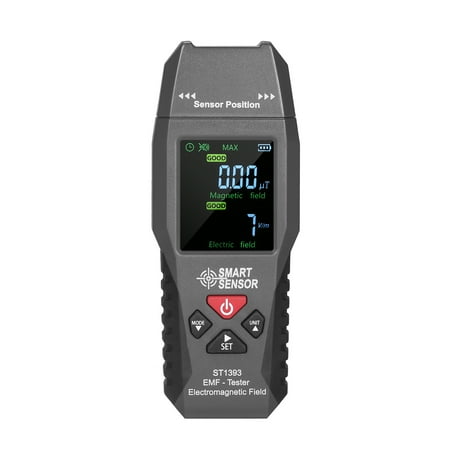 Smart Sensor EMF Meter, Handheld Mini Digital LCD Electromagnetic Field Detector, 0.01~199.9µT