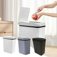 thumbnail image 1 of Smart Sensor Trash Can, Odor-Proof Kitchen Trash Can & Bathroom Garbage Bin with Lid, Auto-Open Small Trash Can for Home Office Bedroom Living Room, Gray - Xuniizn, 1 of 7