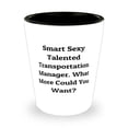 thumbnail image 1 of Smart Sexy. Transportation manager Shot Glass, Inappropriate Transportation manager Gifts, Ceramic Cup For Colleagues from Boss, Transportation manager love, Shot glass gift, Gift for transportation, 1 of 1
