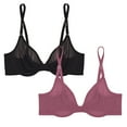 thumbnail image 1 of Smart & Sexy Women's 2-Pack Sheer Mesh Demi Underwire Bra – Flirty & Supportive, 1 of 5