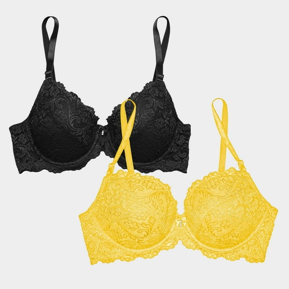 Smart & Sexy Women's 2-Pack Signature Lace Push-up Bra