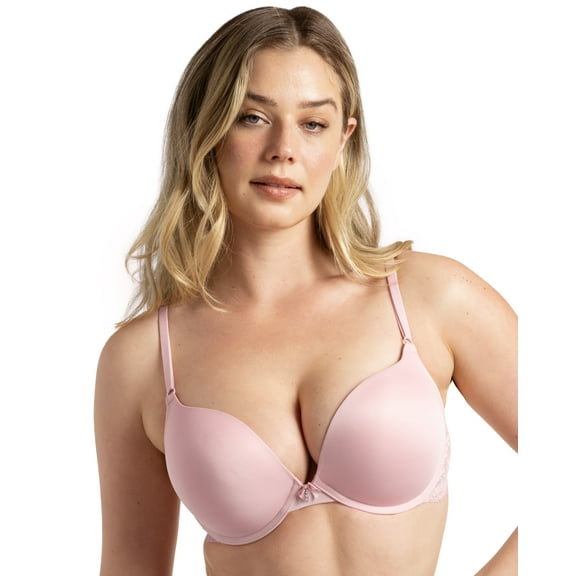 Smart & Sexy Women's Add 2 Cup Sizes Push Up Bra, Single and 2-Pack