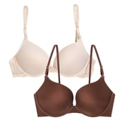 Smart & Sexy Women أضف 2 Cup Sizes Push Up Bra، Single and 2-Pack