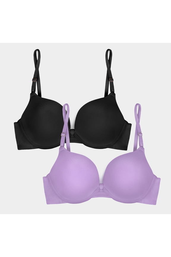 Women's 2-Pack Maximum Cleavage Underwire Push Up Bra