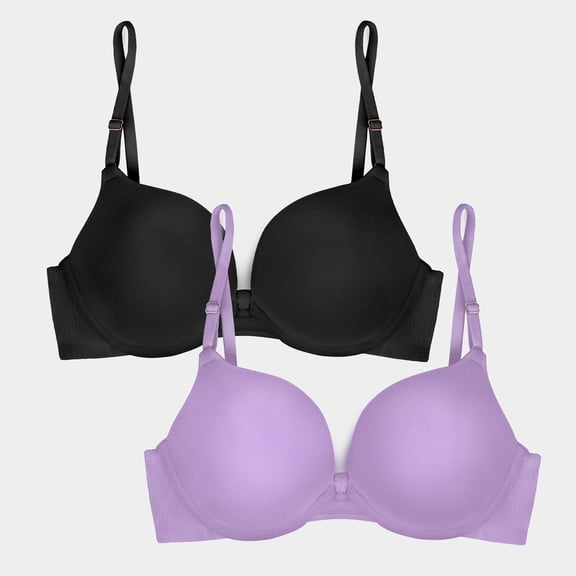 Smart & Sexy Women's Add 2 Cup Sizes Push Up Bra, Single and 2-Pack