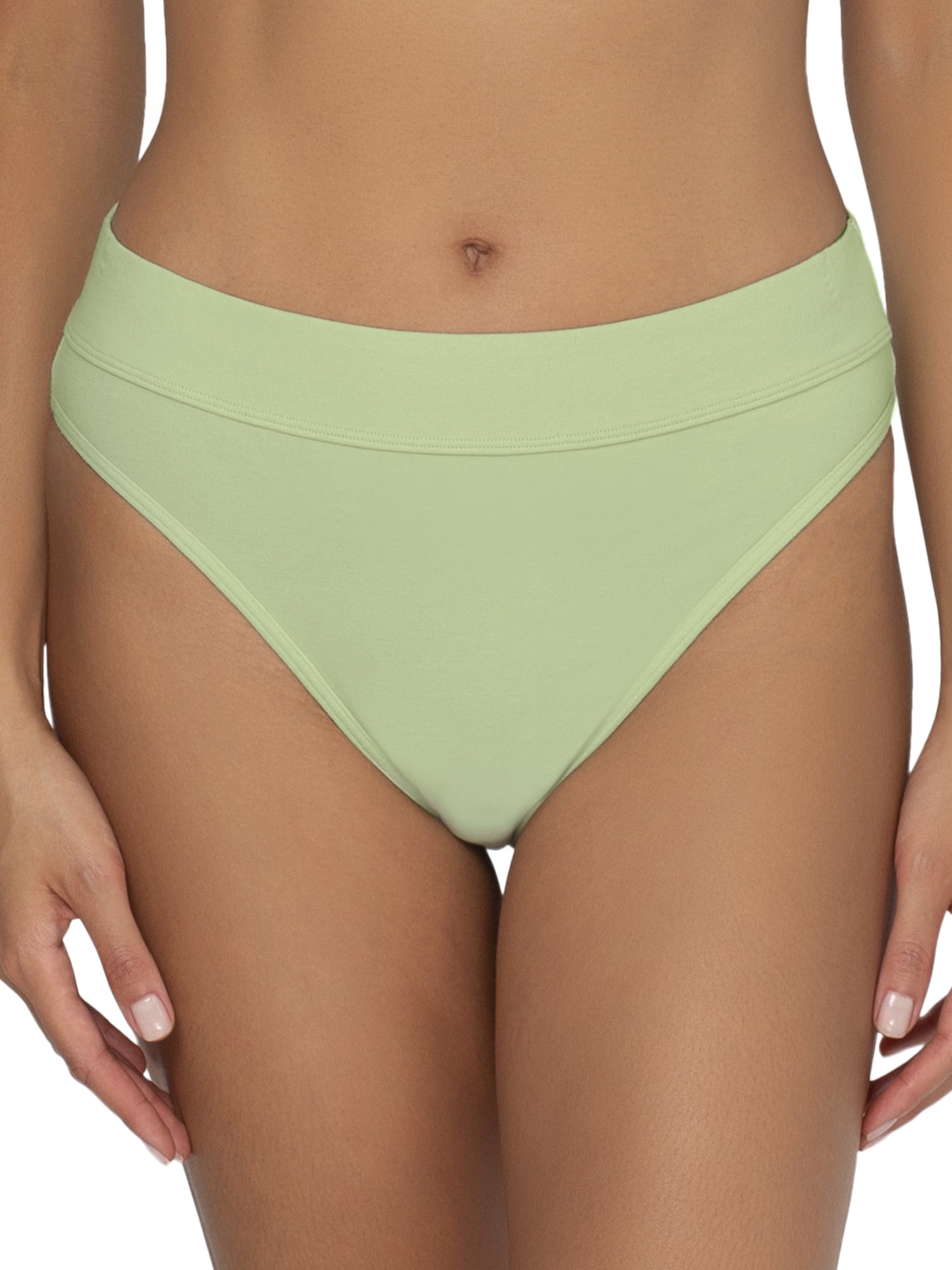 Smart & Sexy Women's Comfort Cotton Rib High Leg Thong, 2-Pack,  Style-SA1413 